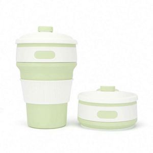 Tasse à café en silicone durable de 350 ml pour les voyages - Product Image 6