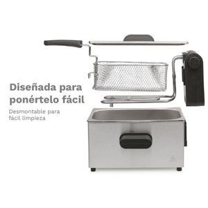 Friteuse électrique Frypro 3SS 3L en acier inoxydable pour usage domestique - Product Image 6