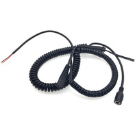 Câble audio spiralé télescopique blindé KAICAP, personnalisé en usine, à ressort CC, 234 conducteurs, en PVC + cuivre pur plaqué or, pour utilisation automobile