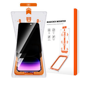 14promax/14pro/14plus/<span class=keywords><strong>14</strong></span> plein écran 9H bac sans poussière 2.5D protecteur d'écran rayonnant Anti-empreintes digitales Anti-peeping intimité - Product Image 1