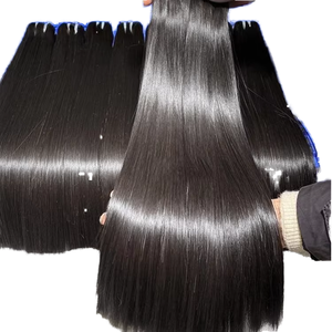 ผมเวียดนามแท้คุณภาพสูง 12a เกรดซุปเปอร์ดับเบิ้ลดรอว์น ผมตรงแบบเวอร์จิ้น เย็บด้วยเครื่องจักรแบบดับเบิ้ลเวฟท์  ไม่ผ่านการแปรรูป  แบบเป็นมัด - Product Image 1