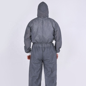 Ppe Phù Hợp Với Dùng Một Lần Coverall Quần Áo An Toàn Coverall Không Thấm Nước Hazmat Phù Hợp Với Yếm Cho Nam Giới Ansell Làm Việc Công Nghiệp Quần Áo - Product Image 2