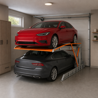 Système de stationnement hydraulique inclinable à faible bruit pour voitures, idéal pour les garages résidentiels urbains étroits