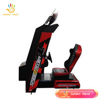 Machine de jeu d'arcade de course de vitesse Speed4 Super Speed à monnayeur, construction en métal et plastique, prend en charge l'anglais/l'espagnol/le japonais, version simple joueur