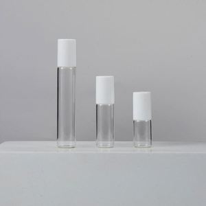 Screw Cap clear Empty 5ml 10ml 10ML 5ML Cosmetic <b>Perfume</b> Oil Essential Oil Roll on Glass <b>Bottle</b> - Product Image 3