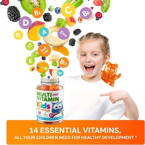 Gomitas Multivitamínicas para Adultos y Niños - Mezcla de Vitaminas D, C, B12, Zinc y Gomitas Vitamínicas para Energía e Inmunidad - Product Image 2