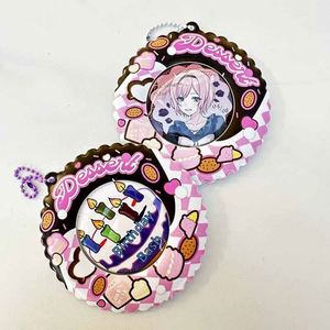 Hot Sale Japanese Chiikawa Storage Set Bag Pendant Kpop Round Badge Protective Case Display Holder with Keychain - Product Image 4