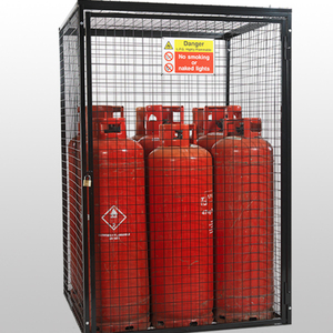 Jaulas <span class=keywords><strong>para</strong></span> Cilindros <span class=keywords><strong>de</strong></span> Gas Galvanizadas y con Recubrimiento en <span class=keywords><strong>Polvo</strong></span>, Duraderas y Ecológicas, con Cercas <span class=keywords><strong>de</strong></span> Seguridad <span class=keywords><strong>para</strong></span> Uso en Talleres y Exteriores - Product Image 1