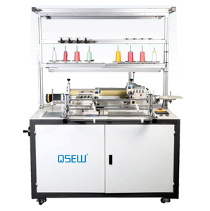 Machine à coudre surjeteuse automatique à 5 fils QS-5200DL-<span class=keywords><strong>DR</strong></span> pour couettes, oreillers, rideaux, sacs, double couture, main gauche - Product Image 1