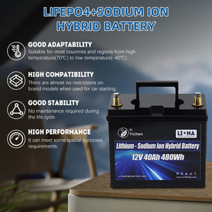 12V 40Ah LiFePO4 ナトリウムイオンハイブリッド半固体電池 4000サイクル カー スターターバッテリー 車始動用新技術 - Product Image 4