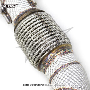 Tuyau d'échappement droit COC à débit libre pour <span class=keywords><strong>MINI</strong></span> <span class=keywords><strong>COOPER</strong></span> COUNTRYMAN JCW F60 2.0T 2017-2021304 tuyau d'échappement en acier inoxydable - Product Image 3