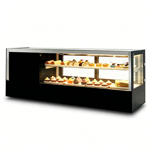 Réfrigérateur de présentation de gâteaux OEM ODM, vitrine pour desserts/pâtisseries/sushis, économie d'énergie, présentoir de gâteaux commercial de comptoir avec certification CE - Product Image 1