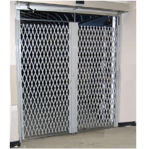 ประตูรั้วเหล็กอลูมิเนียมพับได้สีขาวดำประตูเคลือบผงหดได้ - Product Image 2