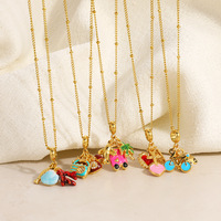 Collier à breloques sportives SUMMLY en forme de goutte d'huile d'oiseau volant, chaîne de clavicule DIY, plaqué or 18 carats, acier inoxydable, collier à goutte, bijoux tendance