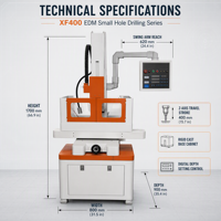 Machine de perçage EDM manuelle XF300 à prix avantageux et haute précision, pour perçage de petits trous