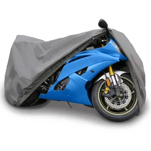 Customized Sports Style 250gsm PVC Cotton Storm-Proof Motorcycle Cover Waterproof UV Protection Outdoor Motorcycle Cover
