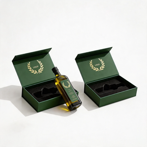 Scatole di Carta per Confezioni Regalo di Lusso con Chiusura Magnetica, Personalizzabili con Logo, per Bottiglie di Alimenti, Bevande, Aceto e Olio d'Oliva - Product Image 1