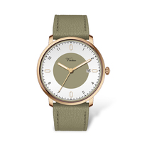 Nouvelle montre pour femme, boîtier rond doré, mouvement japonais, logo client, dernière montre en alliage