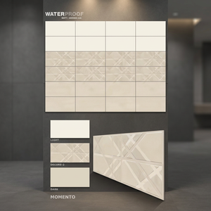 Carreaux muraux en céramique gris mat 30x60cm 300x600mm 12x24 pour salle de bain, cuisine et extérieur, antibactériens - Product Image 2