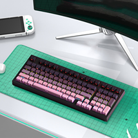 Clavier de jeu mécanique filaire programmable inclinable RVB rétroéclairé USB Type Hot-Swap 98 touches dégradé multicolore