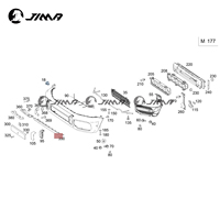 Spoiler inférieur de pare-chocs avant noir pour Mercedes-Benz Classe G AMG G63 W463 OEM A4638854002 4638854002