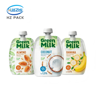 Pochette Doypack personnalisée pour purée de fruits liquide avec bec verseur, sécurité anti-humidité, en LDPE, pour l'emballage d'aliments pour bébés