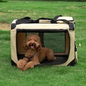 Evcil hayvan seyahat çantası örgü pencereler polar dolgu ile küçük köpekler için katlanabilir yumuşak taraflı sandık ev seyahat hayvan desen - Product Image 3