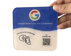 गतिशील क्यू कोड लोगो ऐक्रेलिक pvc nfc प्लेट nfc प्लेट nfc प्लेट nfc स्टैंड Google समीक्षा प्लेट - Product Image 4