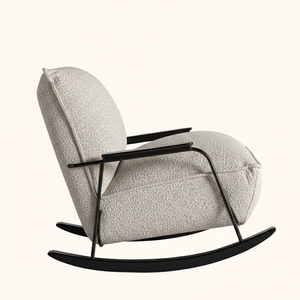 Sillón Maren Moderno de Metal con Diseño de Balancín, Acolchado de Lujo, Contemporáneo, para Sala de Estar, Dormitorio, Apartamento, Hotel, Oficina en Casa - Product Image 5