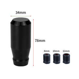 Universal 78MM Aluminum Car <b>Gear</b> Shift <b>Knob</b> Car Interior Modification Accessories <b>Gear</b> Shifter 8/10/12mm Adapter - Product Image 2