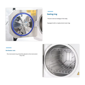 Autoclave dentaire professionnel avec sécheur - Aspiration à 3 pulsations pour un retour rapide des instruments, stérilisateur de bureau pour cliniques très occupées - Product Image 2