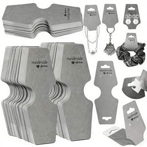 LUOYI Luxury <b>Cheap</b> White Custom <b>Earring</b> Card Jewelry Hangtag Paper Card with Custom Logo Custom Size & Shape for Promotion - Product Image 1