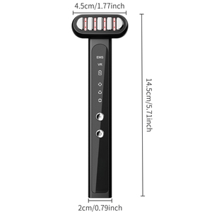 Appareil de soin de la peau de voyage à 360 degrés, baguette de beauté, luminothérapie, micro-courant et masseur oculaire vibrant - Product Image 1