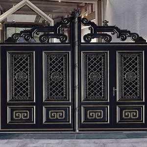 Modern outdoor beautiful decoration aluminum villa courtyard door fence gate