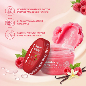 Mini pots de gommage corporel naturel exfoliant apaisant éclaircissant végétalien rose brillant à faible MOQ, personnalisable, marque privée - Product Image 3