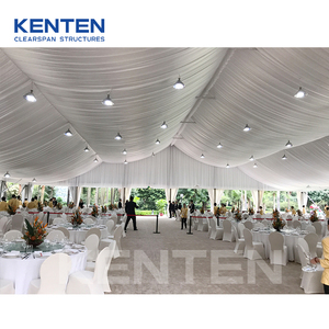 Grande tente d'événement moderne, salle de réception de luxe, lieu de fête, tente de mariage mobile 40x100, 300 places, tentes d'extérieur, structure métallique pour événements - Product Image 6