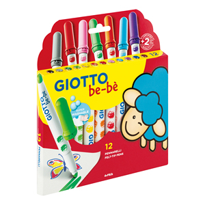 GIOTTO BE-BE' - กล่องใส่ดินสอพร้อมปากกามาร์กเกอร์ 12 ด้าม - Product Image 1