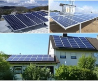 Système de montage solaire sur toit en tuiles personnalisé pour l'installation photovoltaïque résidentielle, structure modulaire en aluminium durable, anodisé, résistant au vent fort