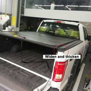 Cubiertas de Caja de Camioneta Manuales de Acero Inoxidable YTPIONEER para <span class=keywords><strong>Ford</strong></span> F150 Raptor 2009-2022, Cubierta Retráctil Rígida de Aluminio para Plataforma de Camioneta - Product Image 3