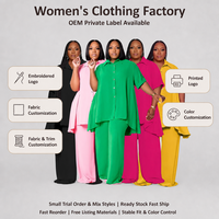 Ensemble assorti personnalisé décontracté pour l'été : haut sans manches respirant et pantalon ample taille haute à jambes larges, tenue 2 pièces pour femme