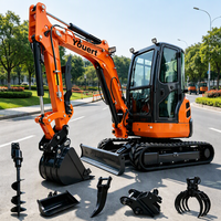 Mini-excavatrice sur chenilles 2,5 tonnes, 1,5 tonne, 1 tonne, EPA CE, pour travaux agricoles et de construction, petits excavateurs, prix promotionnels