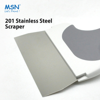 Ensemble de grattoirs et spatules MSN, grattoir flexible pour peinture et murs, spatule à mastic avec poignée en caoutchouc