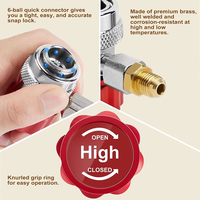 R134A Adaptateurs de conversion de tuyau de jauge AC Coupleur rapide Peut tarauder Adaptateur de réservoir Valve Core Remover Réfrigération Échange de chaleur