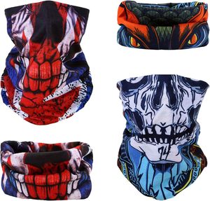 <span class=keywords><strong>Cache</strong></span>-<span class=keywords><strong>cou</strong></span> multifonctionnel Halloween en Spandex/Polyester, élastique et sans couture, avec motif tête de mort, utilisable comme bandana, bandeau, demi-masque facial et <span class=keywords><strong>cache</strong></span>-<span class=keywords><strong>cou</strong></span> - Product Image 4
