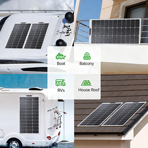 Panneau solaire flexible monocristallin ALECTER APH-P112 100W-1000W, efficacité 22%, pour voiture, bateau, camping-car, voyage, maison, yacht - Product Image 4