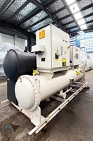 Refroidisseur centrifuge à fréquence variable Maglev industriel d'occasion 703KW R134a, système de refroidissement CVC commercial