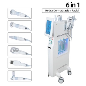 Nouvelle machine faciale Aqua Peeling Hydra Oxygène 6 en 1 H2O2 avec technologie à ultrasons pour le blanchiment et le rajeunissement de la peau, prise IT/US - Product Image 3