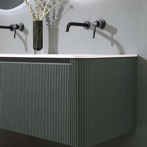 European <strong>Style</strong> Modern <strong>Bathroom</strong> Vanity Cabinet with Sinks Import Sink Included - Product Image 5