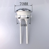 Accesorios para interruptores de inodoro Diámetro 58mm Válvula de inodoro Reemplazo Botón de descarga Botones de tanque de inodoro con rosca