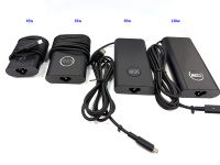45W 65W 90W 130W Pd Otp Usb-C Type-C Pengisi Daya Laptop Untuk Xps/Latitude/Precision Dengan Sertifikasi Ce/Fcc Garansi 2 Tahun